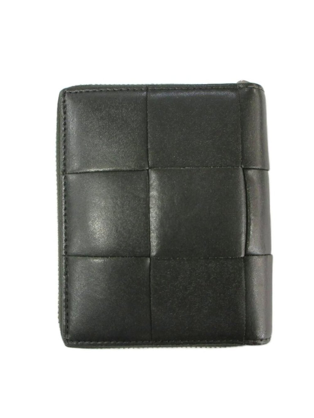 Bottega Veneta Cassette Zip Around Wallet Dark Green